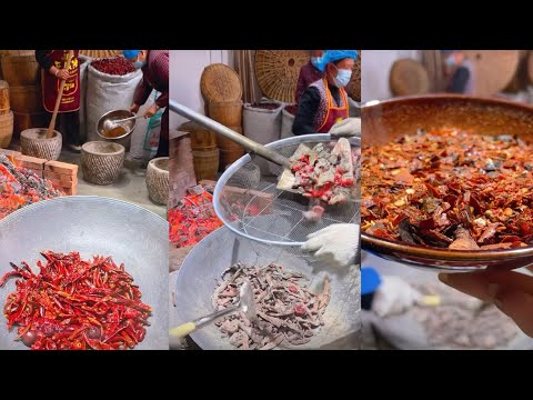 Chili powder is made by roasting chilies over charcoal.