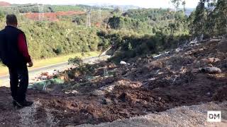 La autovía A-8, reabierta tras el argayo