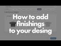 How to add finishings to your garments on LabwearOS (finishings tab)