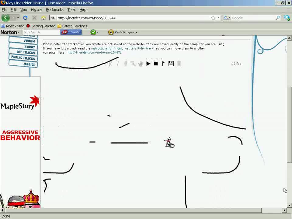 Line rider, working on my skillz - YouTube