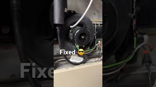Before and after replacing furnace draft inducer motor
