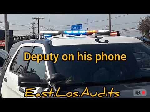 East Los Angeles sheriff's Deputy wants me on the sidewalk. Car VS motorcycle accident