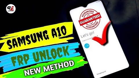 Samsung A10(SM-A105f) A20 A30 A50 A70 FRP Bypass without PC | GOOGLE ACCOUNT UNLOCK Android 9.0