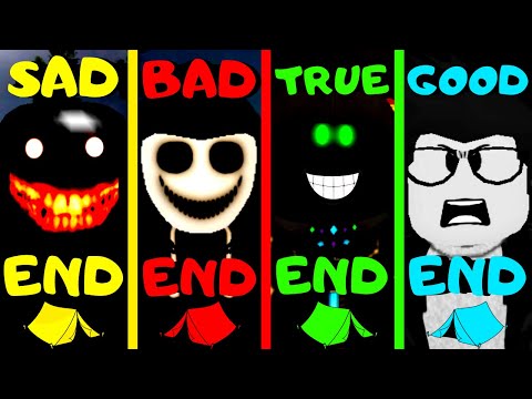 Roblox All 4 Endings A Normal Camping Story Youtube - bob camping roblox
