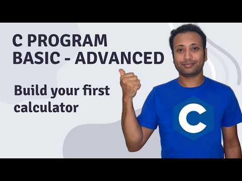 C Program English Tutorial 26 : Challenge 3 - Build Your First Calculator
