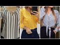 top 84 daily work wear most stylish and stunning floral long sleeves short length blouse top/shirts