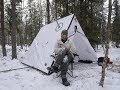 VINTER-CAMPING MED HEMMABYGGT VINTERTÄLT