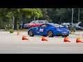 Sliding through the finish in my BRZ!