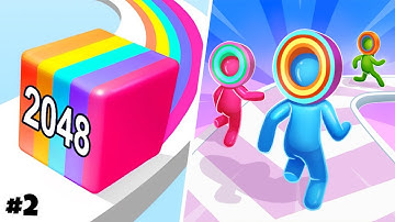 Jelly Run 2048 | Layer Man 3D | All Levels Gameplay | Android, iOS | Satisfying Mobile Games #2