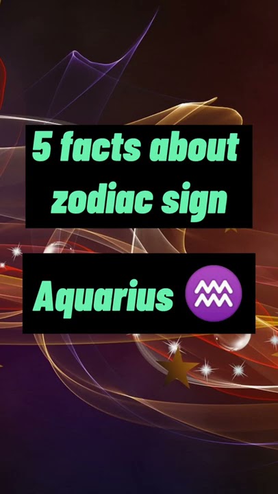 5 facts about zodiac sign || Aquarius ♒ | facts | #zodiacsigns #aquarius