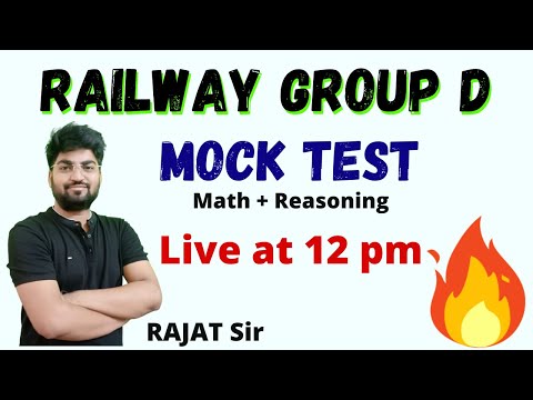 Mock Test for RRC Group D 2022 | Math By RAJAT Sir | SpeedUp Education