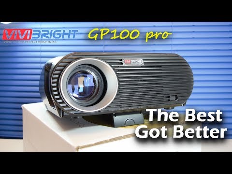 ViviBright GP100 Pro Projector - Best 720p WXGA LED Projector 2017