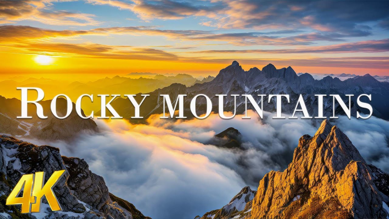 Rocky Mountains 4K UHD Amazing Beautiful Nature Scenery   Travel Nature  4K Planet Earth