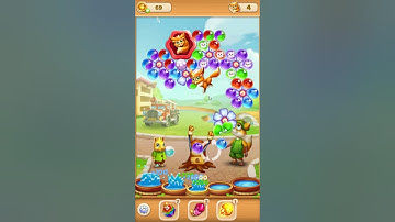 Bubble Pop Forest Rescue Level 168 no booster [Gameplay Walkthrough] optimized for smartphones