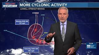 Lowell now a category 5 hurricane, forecast to make a northward turn this weekend