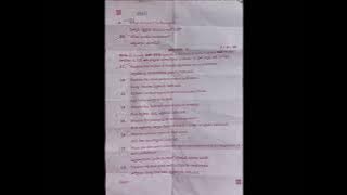 TS PSTT | 2nd year General foundation course | March 2025 Question paper