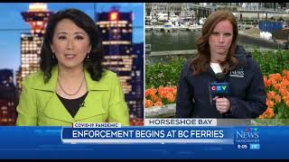 Enforcement begins at BC Ferries