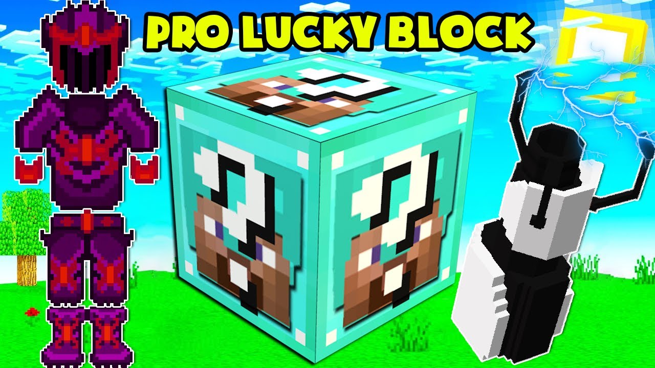 MINI GAME : PRO LUCKY BLOCK BEDWARS ** NOOB CÓ SÚNG VÀ GIÁP VIP NHẤT CỦA PRO MINECRAFT