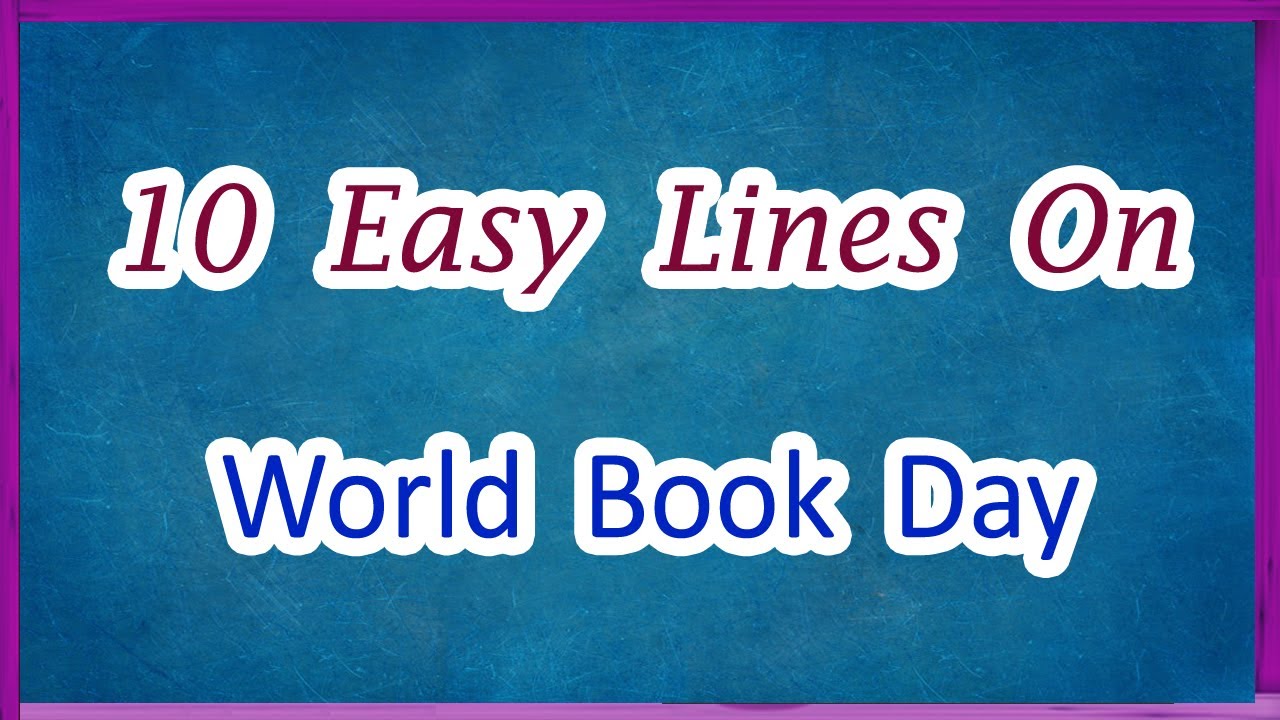 essay on world book day