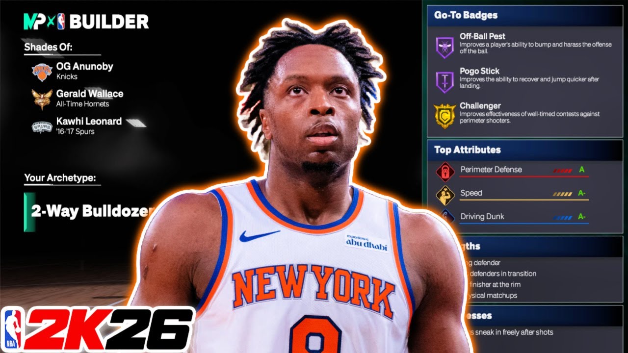 Best OG ANUNOBY Build in NBA 2K26