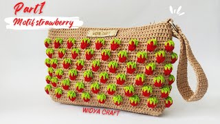 Tutorial mudah untuk pemula || merajut motif strawberry
