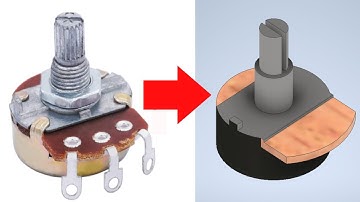 How to CAD a Potentiometer from Scratch | Autodesk Inventor Time Lapse