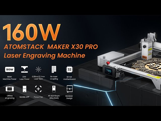 Atomstack X Pro W Laser Engraver with the World's First 6 core Diode  W Laser Module