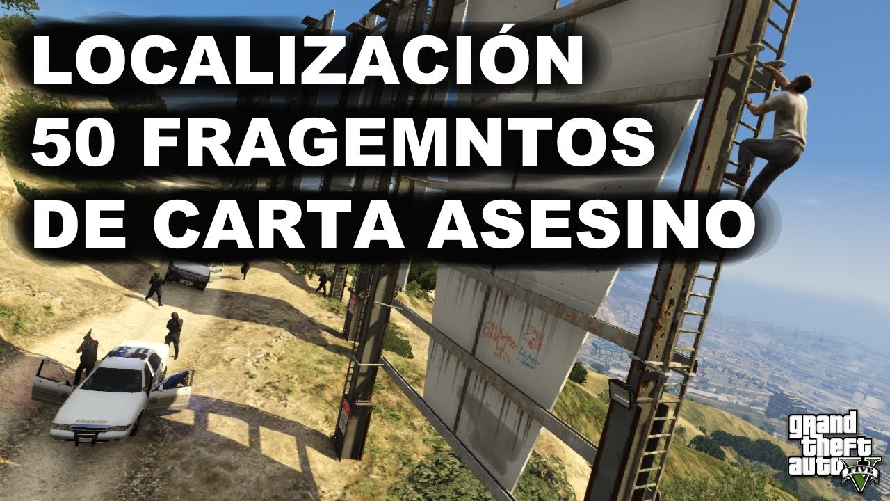 GTA V (5) Mapa Localização dos Fragmentos de Carta/Letter Scraps