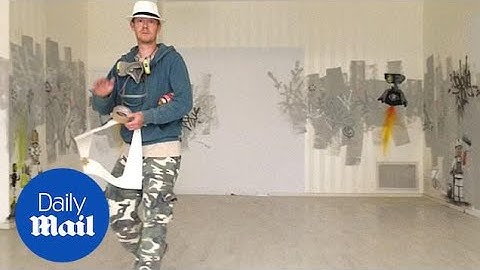 Is this Banksy?: Woman claims to have caught the artist at work - Daily Mail