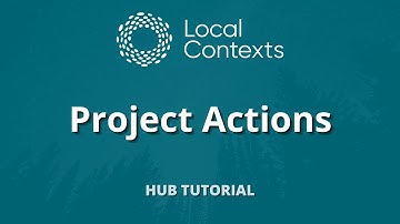 Project Actions | Hub Tutorial