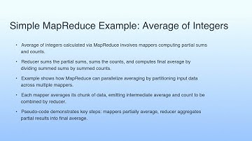 Simple MapReduce Example: Average of Integers | Lecture 23: MapReduce-Tutorial