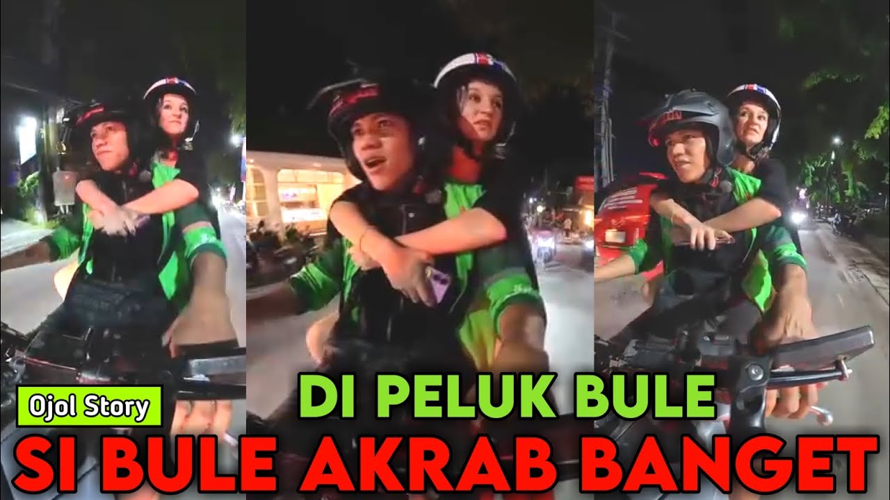 OJOL BALI DI PELUK BULE MESRA BANGET