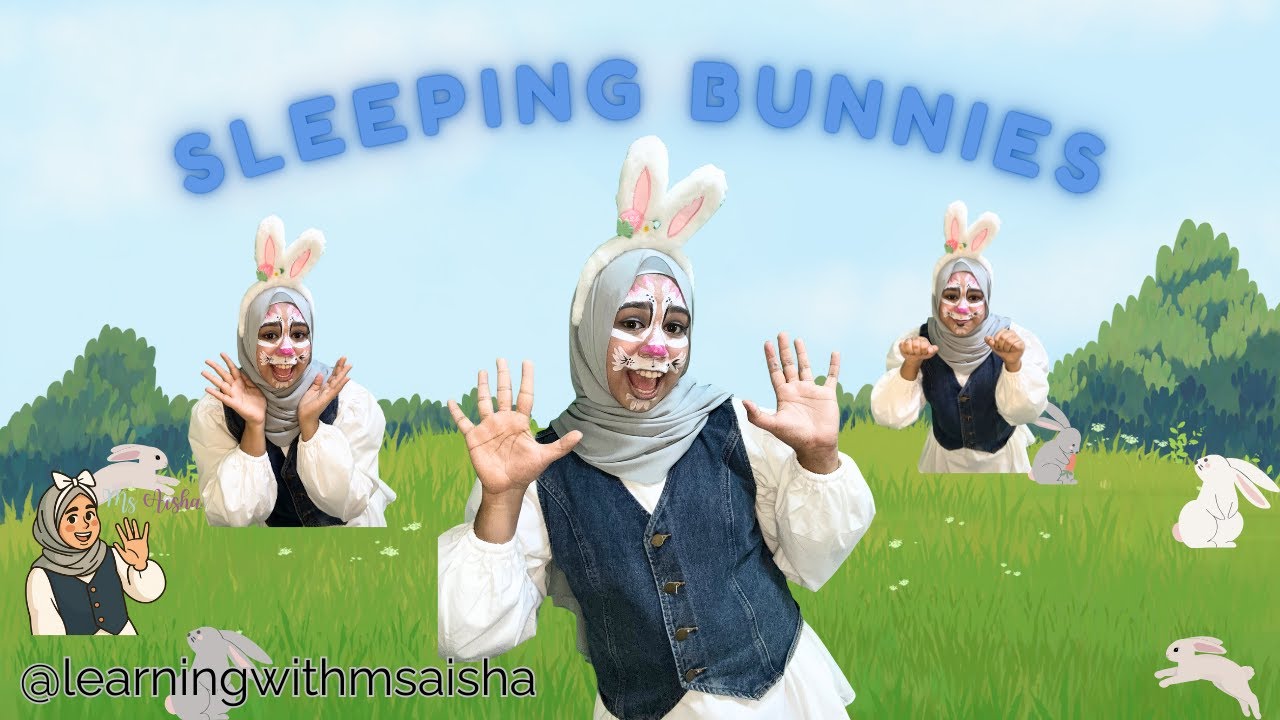 Sleeping Bunnies (See the Bunnies Sleeping) | Action Song for Kids with Ms Aisha