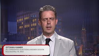 Ottawa-Vanier 2022 Provincial Election All-Candidates Session