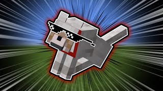 Minecraft Dog Goes God Mode 😈 #Shorts