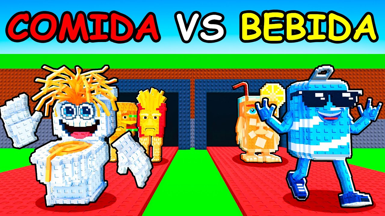 COMIDA vs BEBIDA No Roube Um Brainrot