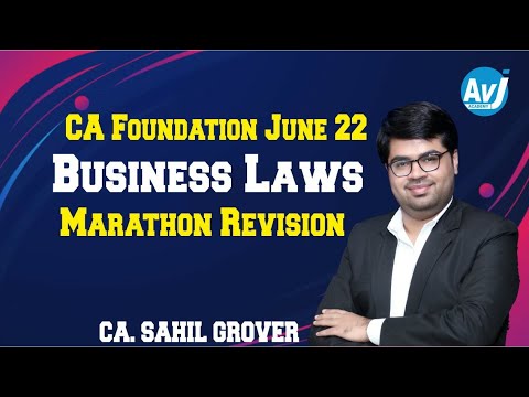 CA Foundation | Business Laws Marathon Revision for June 2022