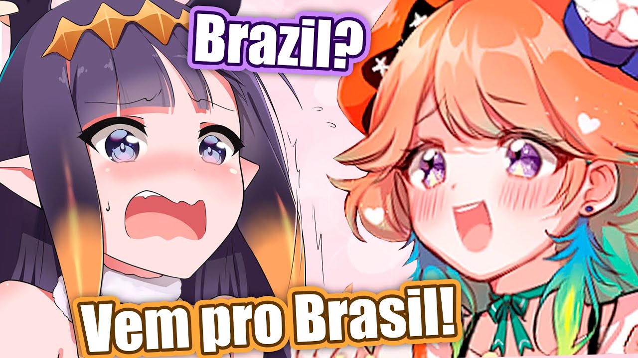 Kiara encarna um Brasileiro e não para de pedir pra Ina ir pro Brasil!