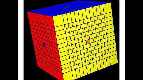 HOW TO DO DONUT PATTERN ON 13*13 RUBIKS CUBE #DONUTPATTERN  #13BY13RUBIKSCUBE #SHORTS #POPULARTOY