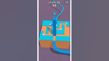 Blue man on blue tiles in stacky Dash level-82 #shorts