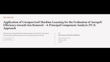 Application of Unsupervised Machine Learning for the Evaluation of Aerogels’ Efficien... | RTCL.TV