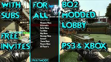 BO2 MODDED LOBBY - HACKED WITH XP PS3 & XBOX MOD MENU Cypher V1