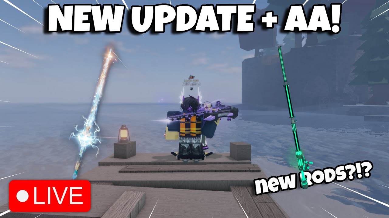 Fisch First Update (🔴Live) NEW FISCH UPDATE + ADMIN ABUSE! | Fisch - YouTube