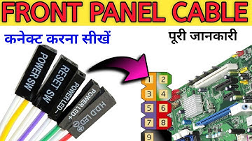 Front Panel Connection in Motherboard | CPU ke Front Panel ka Connection Kaise Kare | Easy Step