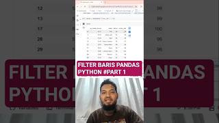 Filter baris pandas-python part-1 #kuliahdatasains #tutorialpython #filter #tipspython #datasains