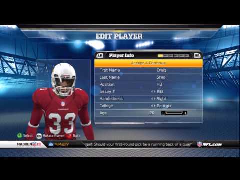 Madden NFL 13 Connected Career- Meet Craig Shilo