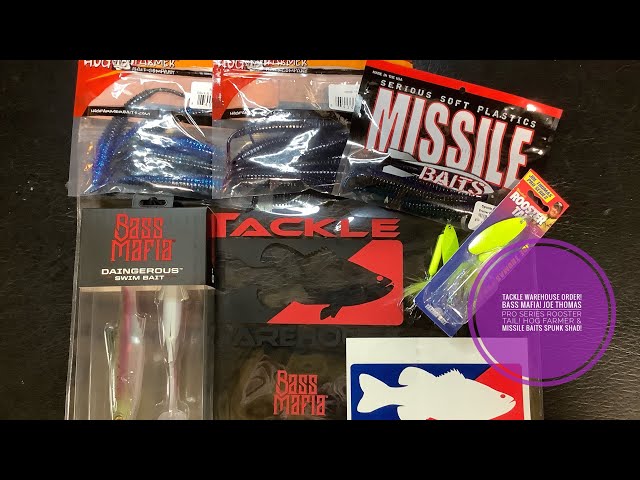 Tackle Warehouse Order! Bass Mafia! Joe Thomas Pro Series Rooster Tail! Hog  Farmer & Missile Baits! 