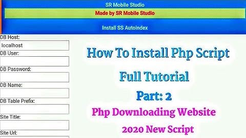 how to Install php script | php script ko install kaise karen in hindi | free downloading website