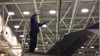 Airbus strobe light check.