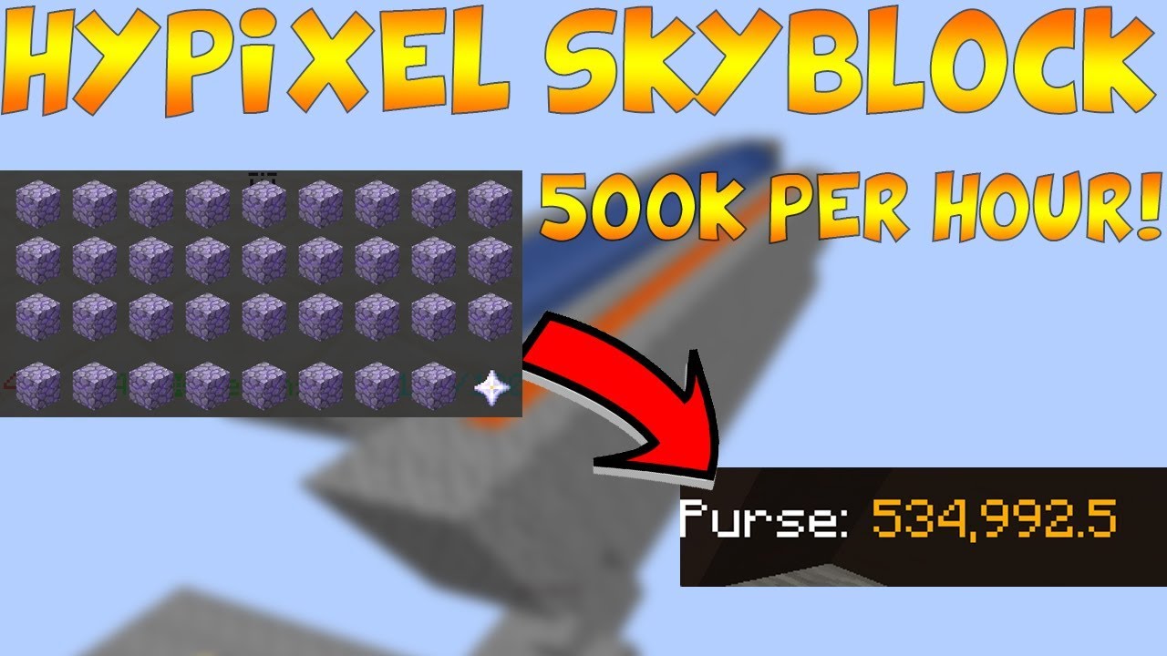 Hypixel Skyblock: OP Money Farm! 500,000 Coins PER HOUR! (BEST METHOD